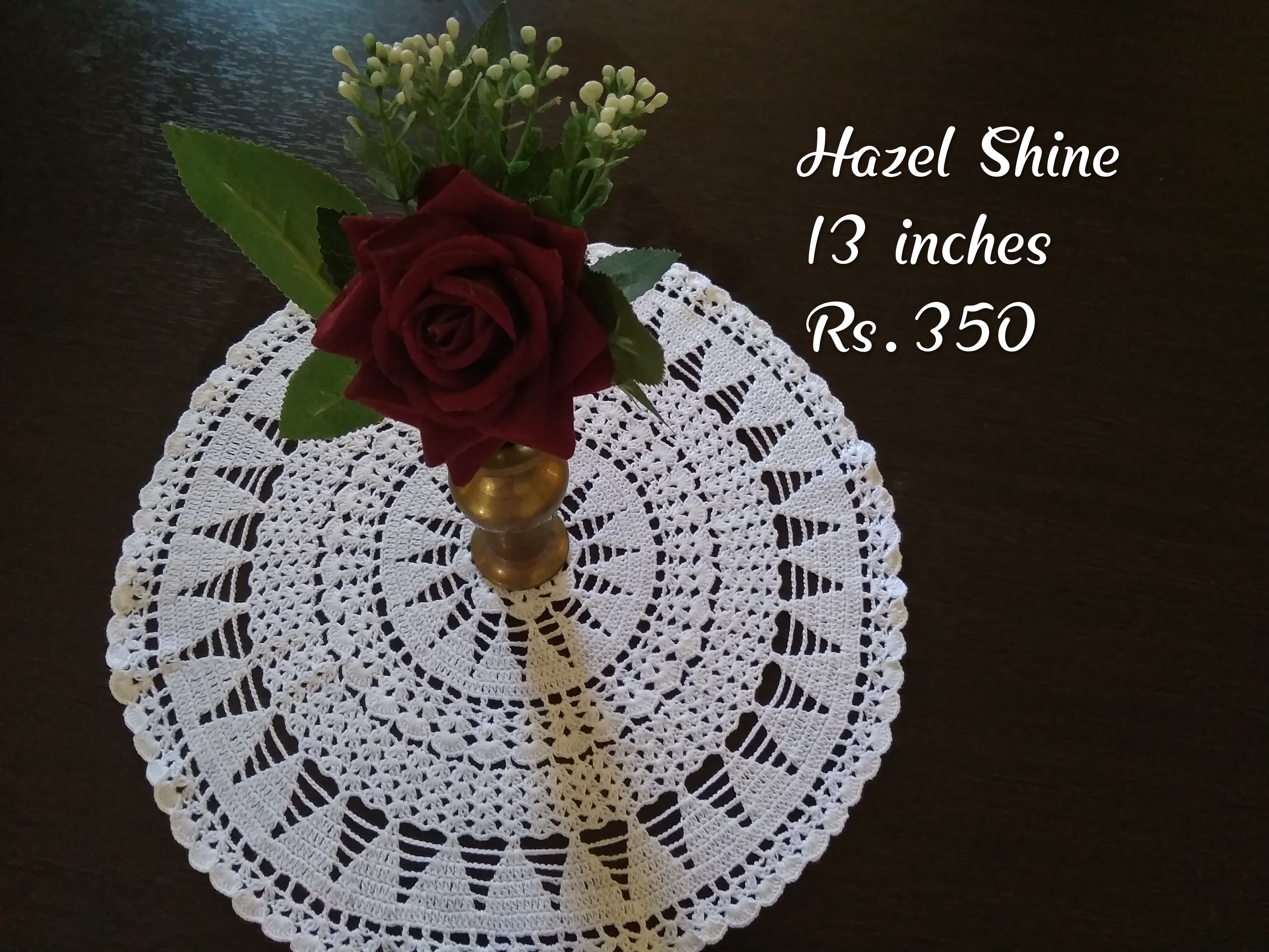 Crochet table center piece